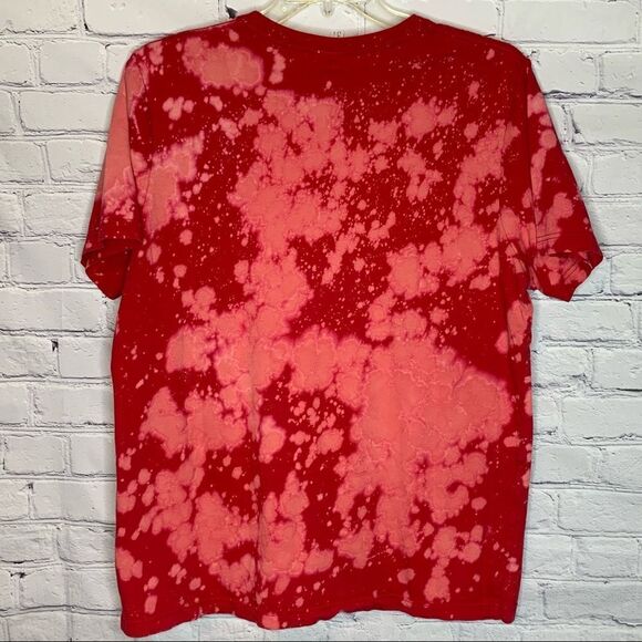 Watermelon Crawl Red bleached short sleeve graphic T-shirt - Picture 5 of 6